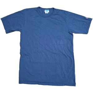 Vintage‎ Champion Crewneck T Shirt Men's Size L Blue Short Sleeve Logo
